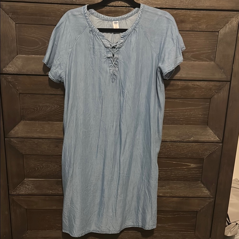 Old Navy Light Blue Denim Dress